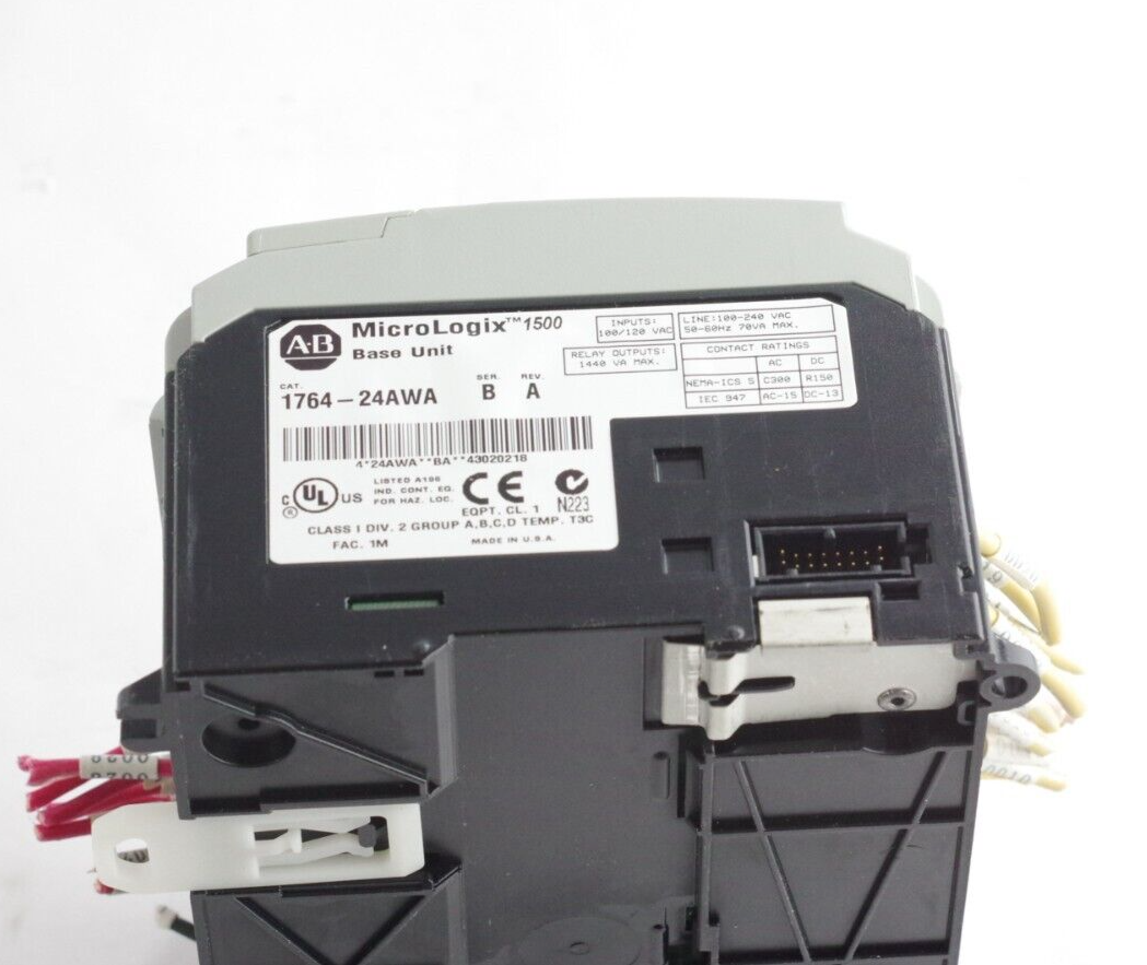 Allen Bradley 1764-24AWA Ser B Rev A MicroLogix 1500 Base Unit