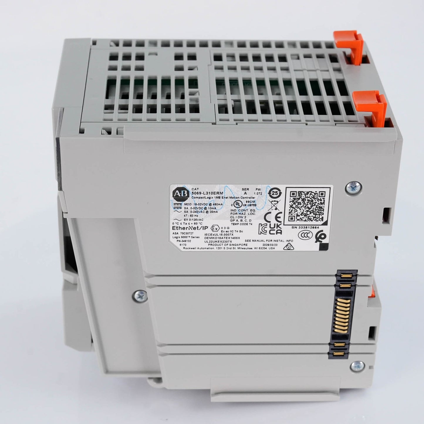 Allen Bradley 5069-L310ERM /A CompactLogix 5380 Controller 1MB 5069L310ERM
