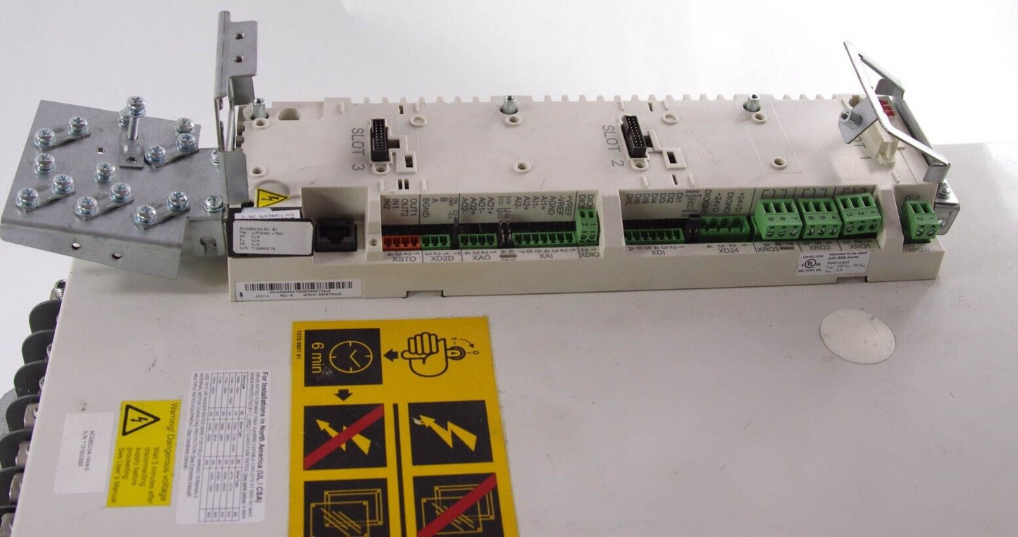 ABB ACS850-04-144A-5+J414+N7501+P916+P920+0R715 Converter -For Parts or Repair