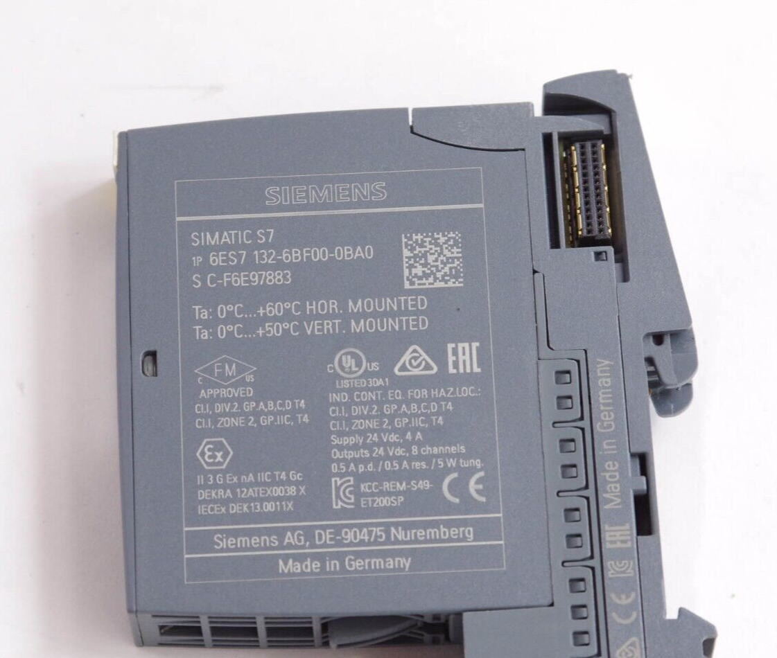 Siemens 6ES7132-6BF00-0BA0 / 6ES71326BF000BA0 Simatic S7 Digital Output Module