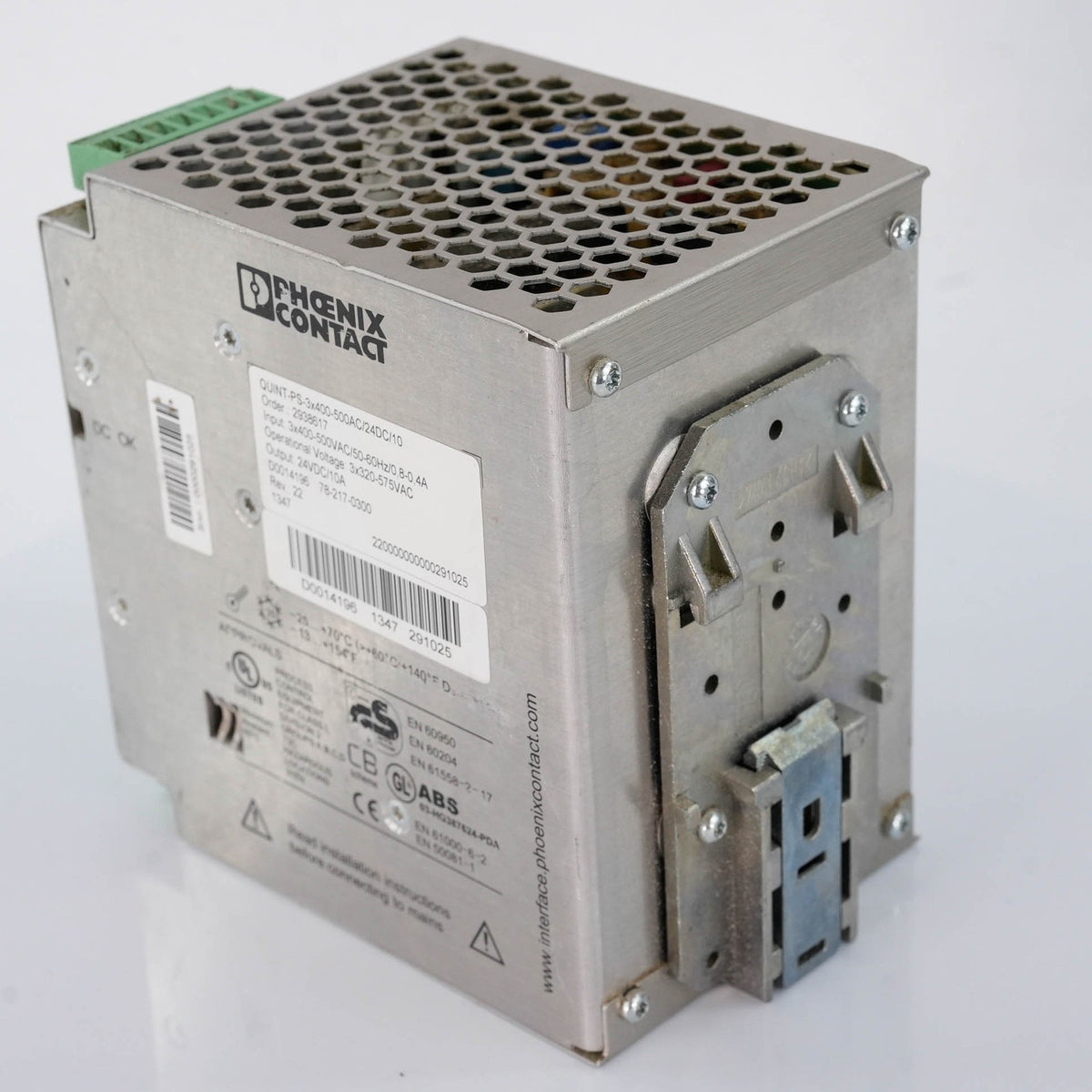 PHOENIX CONTACT QUINT-PS-3x400-500AC/24DC/10 Power Supply 24V 10A 2938604 24VDC