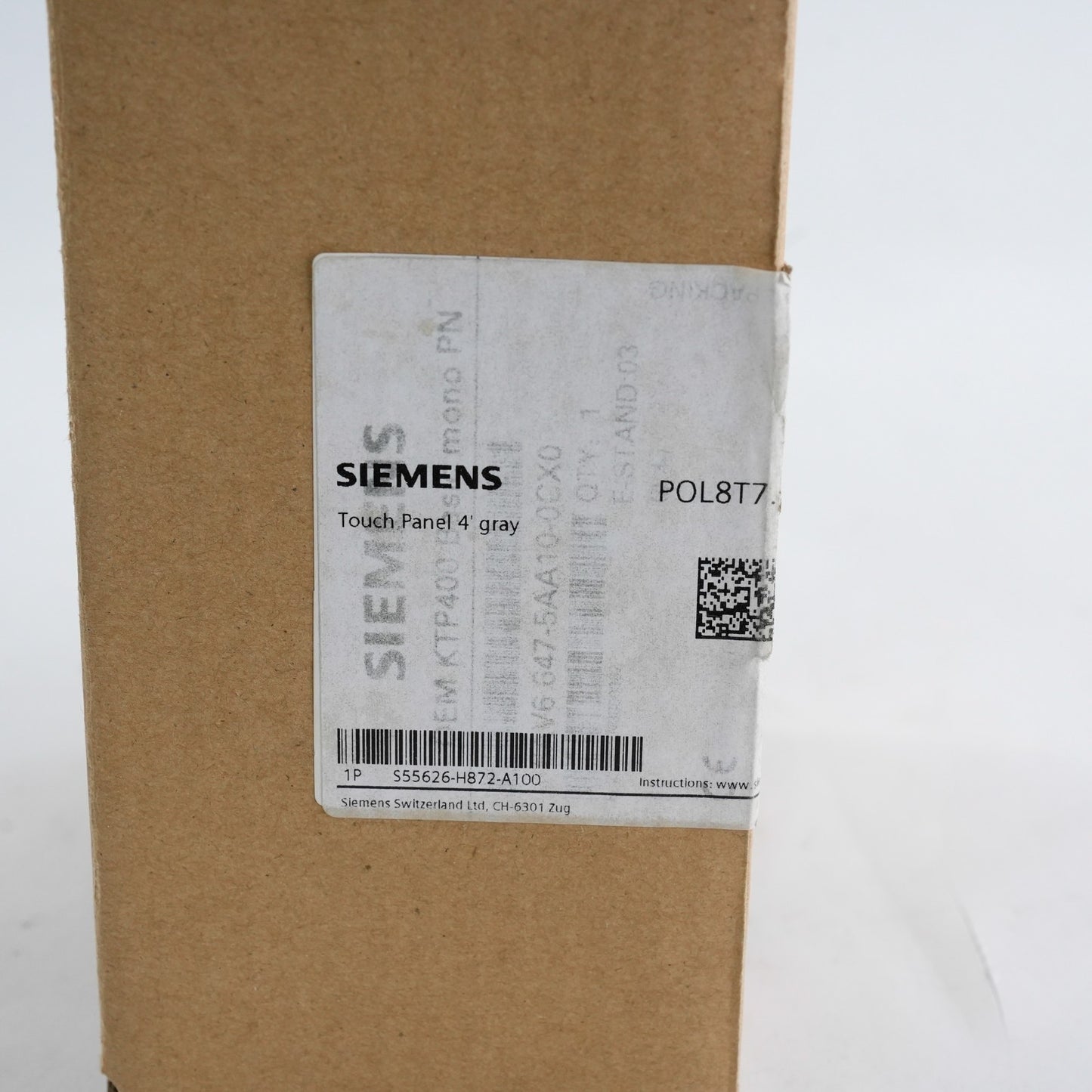 Simens POL8T7.20-STD S55626-H872-A100 Display Terminal S55626H872A100 - Open Box