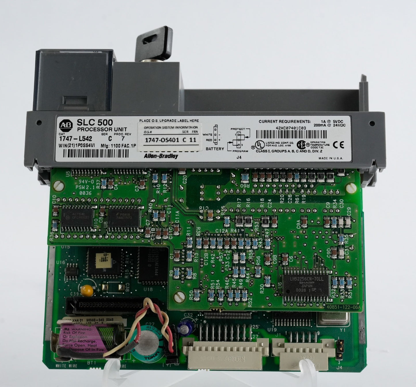 Allen Bradley 1747-L542 /C SLC 500 5/04 CPU Processor Unit 1747-OS401/C FRN 11