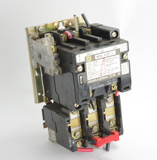 Square D 8536 Motor Starter Type SC03 Coil No. 31041-400-42 120V 60Hz/110V 50Hz