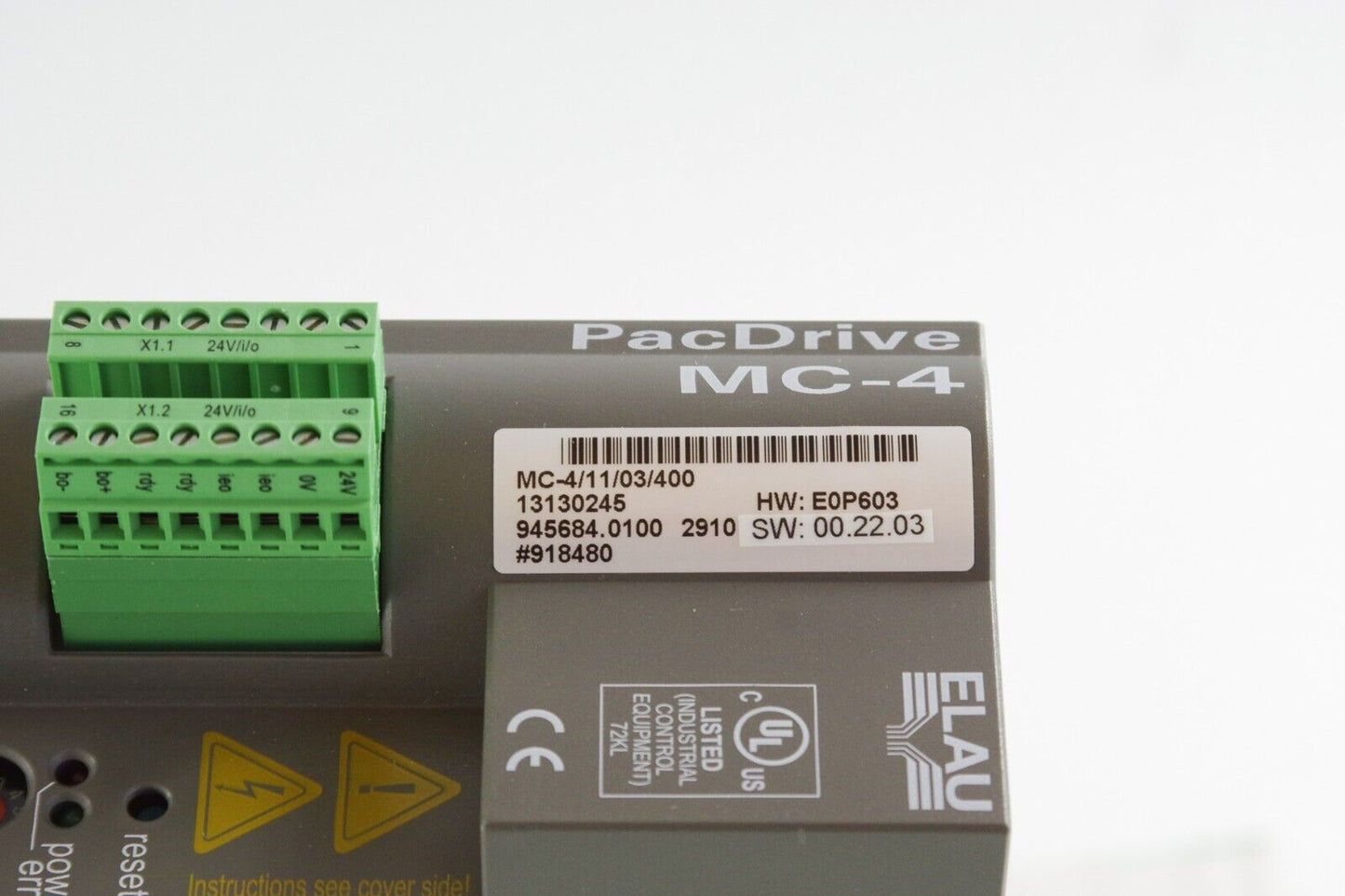 Schneider Electric Elau MC-4/11/03/400 PacDrive MC-4 1310245 HW: E0P603