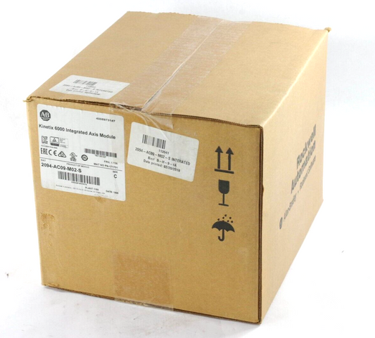 2018 Allen Bradley 2094-AC09-M02-S Ser C Kinetix 6000 Axis Module Sealed Surplus