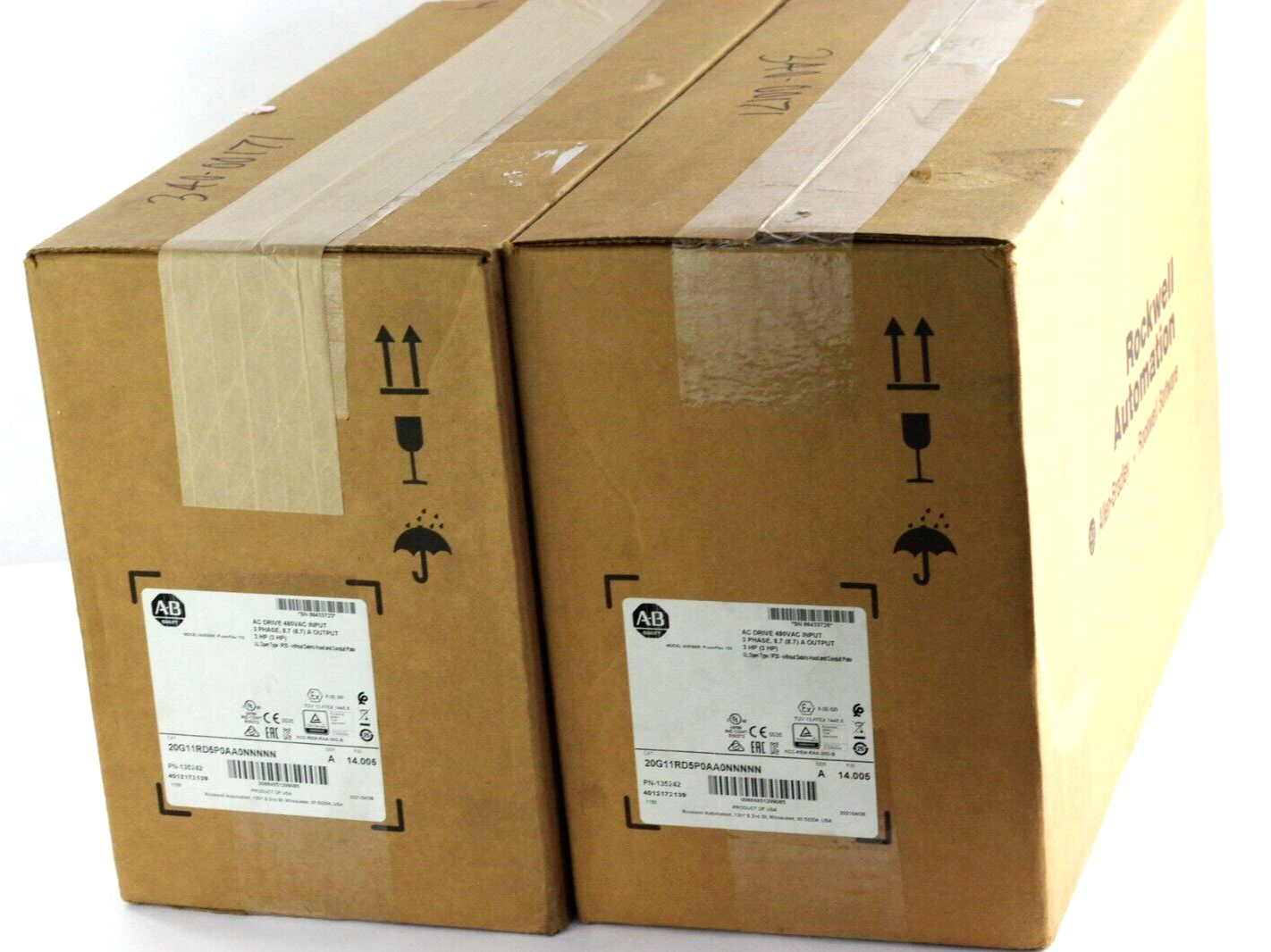 Allen Bradley 20G11RD5P0AA0NNNNN /A PowerFlex Air Cooled 755 AC Drive 3hp Sealed