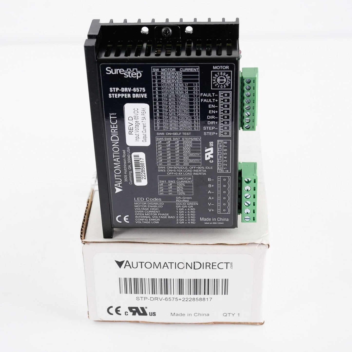 AutomationDirect STP-DRV-6575 SureStep Stepper Motor Drive STPDRV6575 - Open Box
