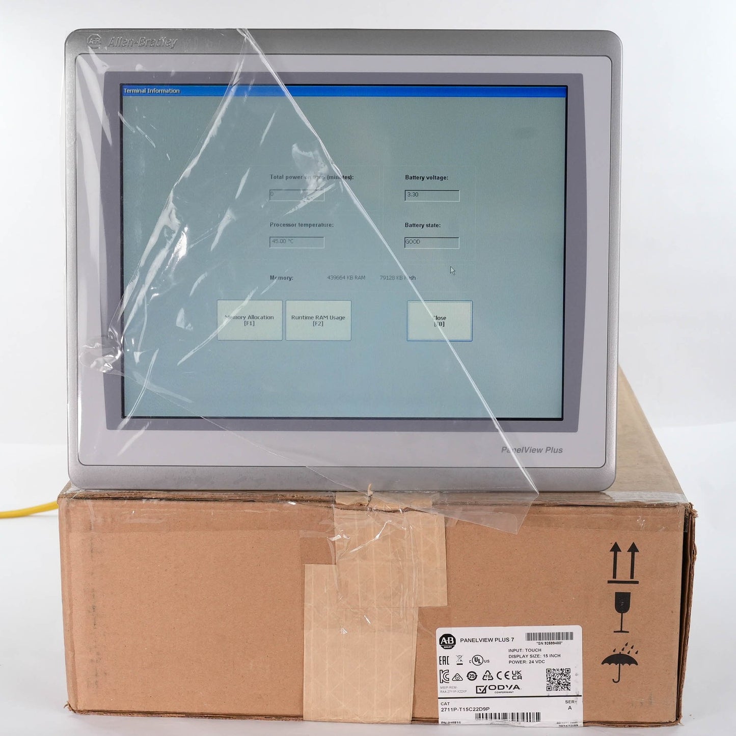Allen Bradley 2711P-T15C22D9P Ser A PanelView Plus 7 Performance 15in Open Box