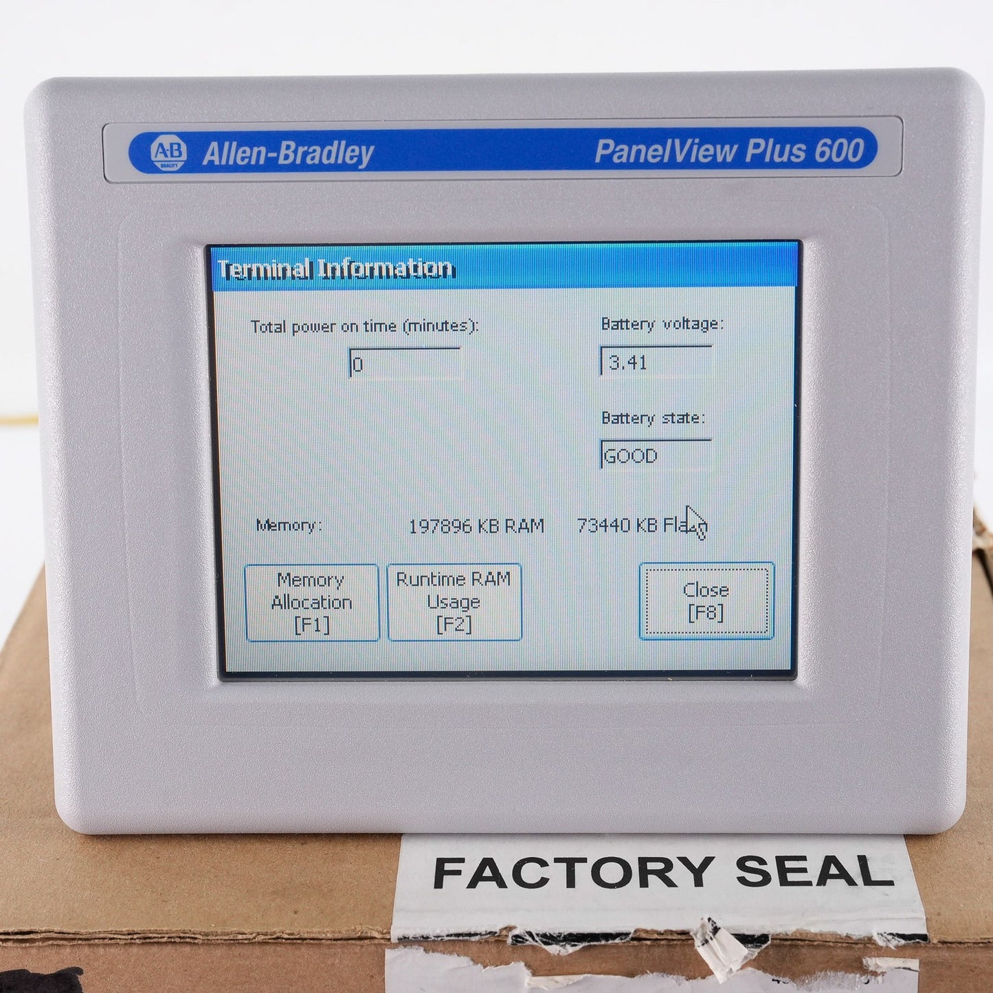 Allen Bradley 2711P-T6C20D8 /A PanelView Plus 600 HMI Display - Open Box
