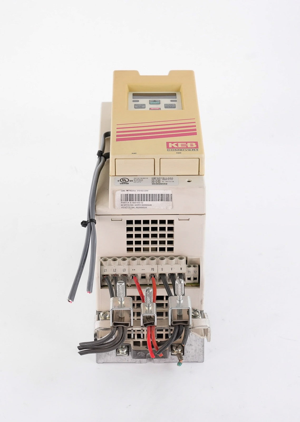 KEB Combivert 09.F5.C1B-LA0A AC Drive F5C 2HP 3.4A 3-Phase 09F5C1BLA0A