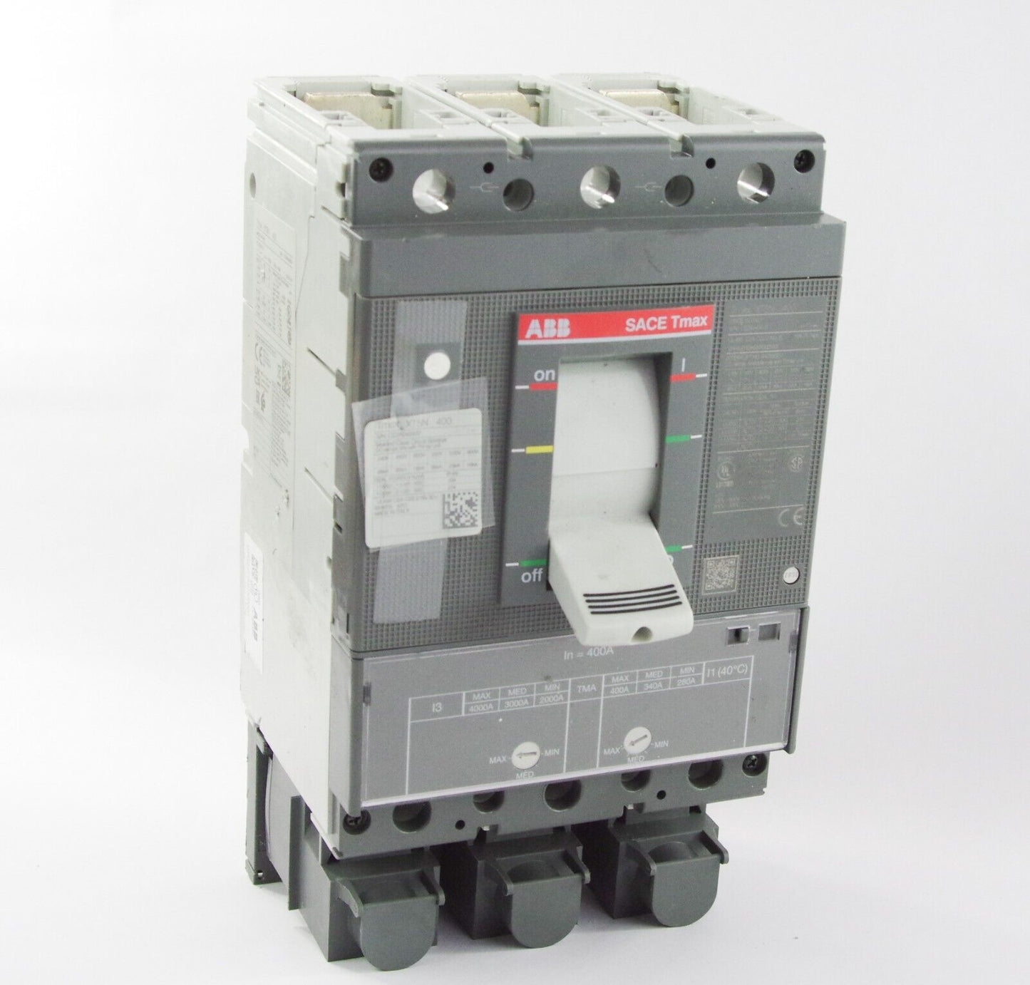 ABB SACE TMAX CIRCUIT BREAKER XT5N 400 400AMP 600V 3 POLE