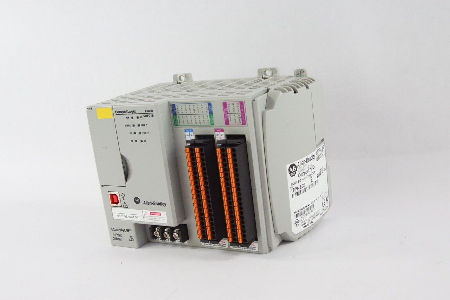 2022 Allen Bradley 1769-L24ER-QBFC1B /A 1769-ECR CompactLogix Controller