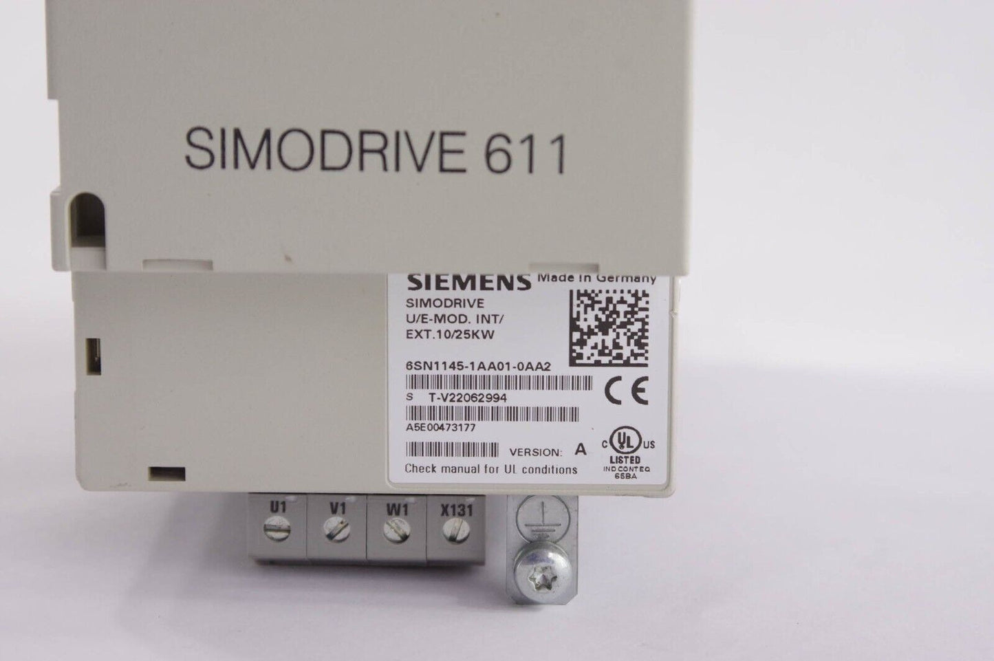 SIEMENS 6SN1145-1AA01-0AA2 / 6SN11451AA010AA2 Ver A Simodrive 611 Power Supply