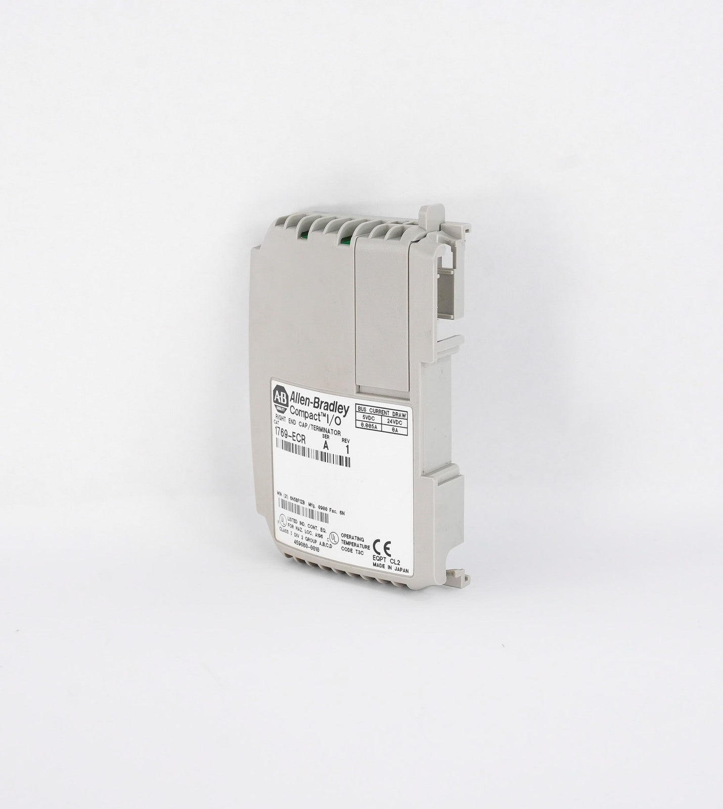 Allen Bradley 1769-ECR /A Rev 1 Compact I/O Right End Cap Terminator 1769ECR