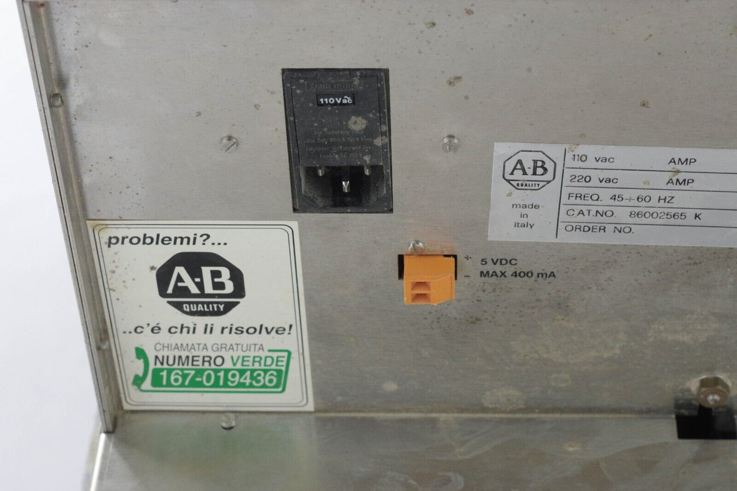 Allen Bradley OSAI 86002565 K 8600 Operator Panel / 86002565K