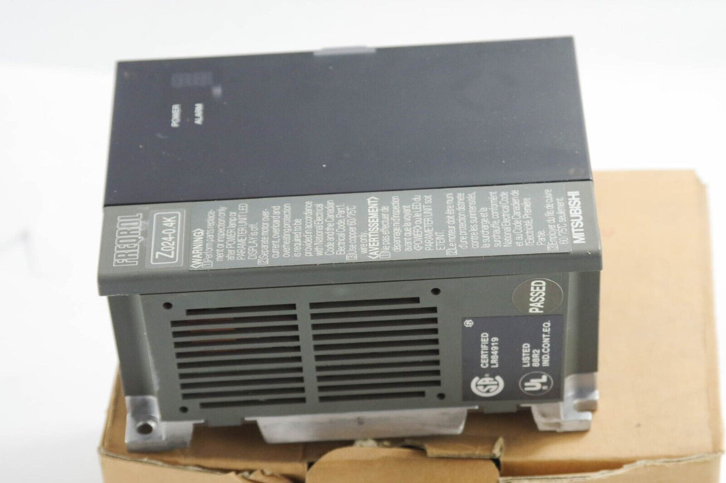 Mitsubishi Electric FR-Z024-0.4K-UL FREQROL Inverter / FRZ0240.4KUL