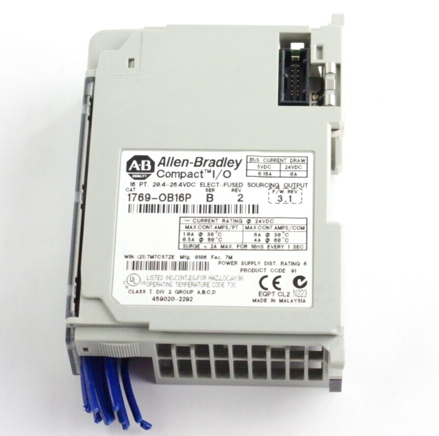 Allen Bradley 1769-OB16P Ser B Rev 2 Compact I/O Output Module 16-Pt 24VDC