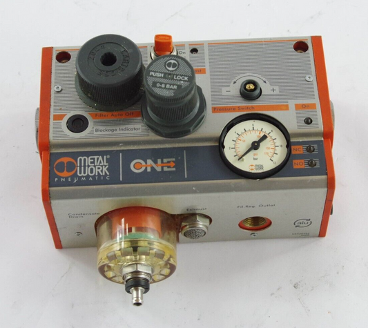 Metal Work Pneumatic 543211851100 ONE Series Combination FRL Unit Shut-off Valve