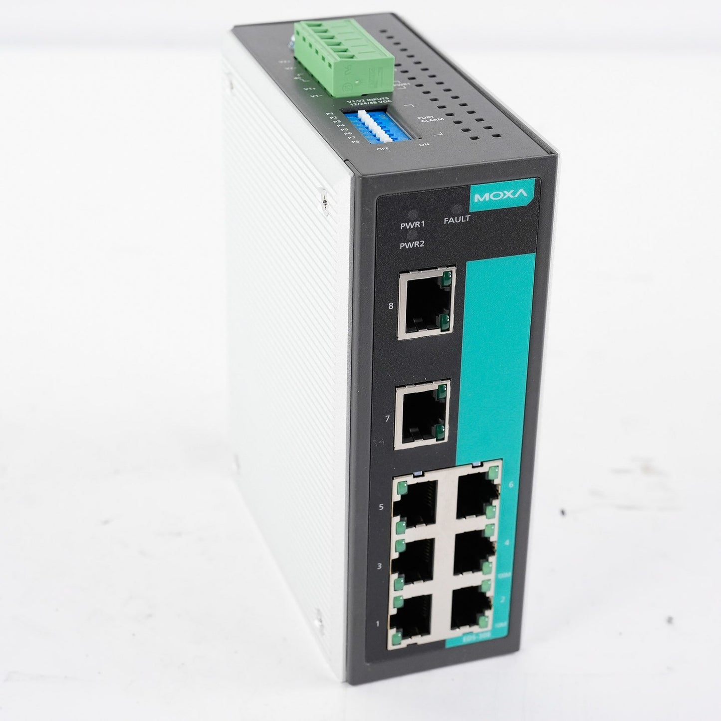 Moxa EDS-308 Unmanaged Ethernet Switch 8-Port EDS308 12/24/48VDC Rev 3.1.0