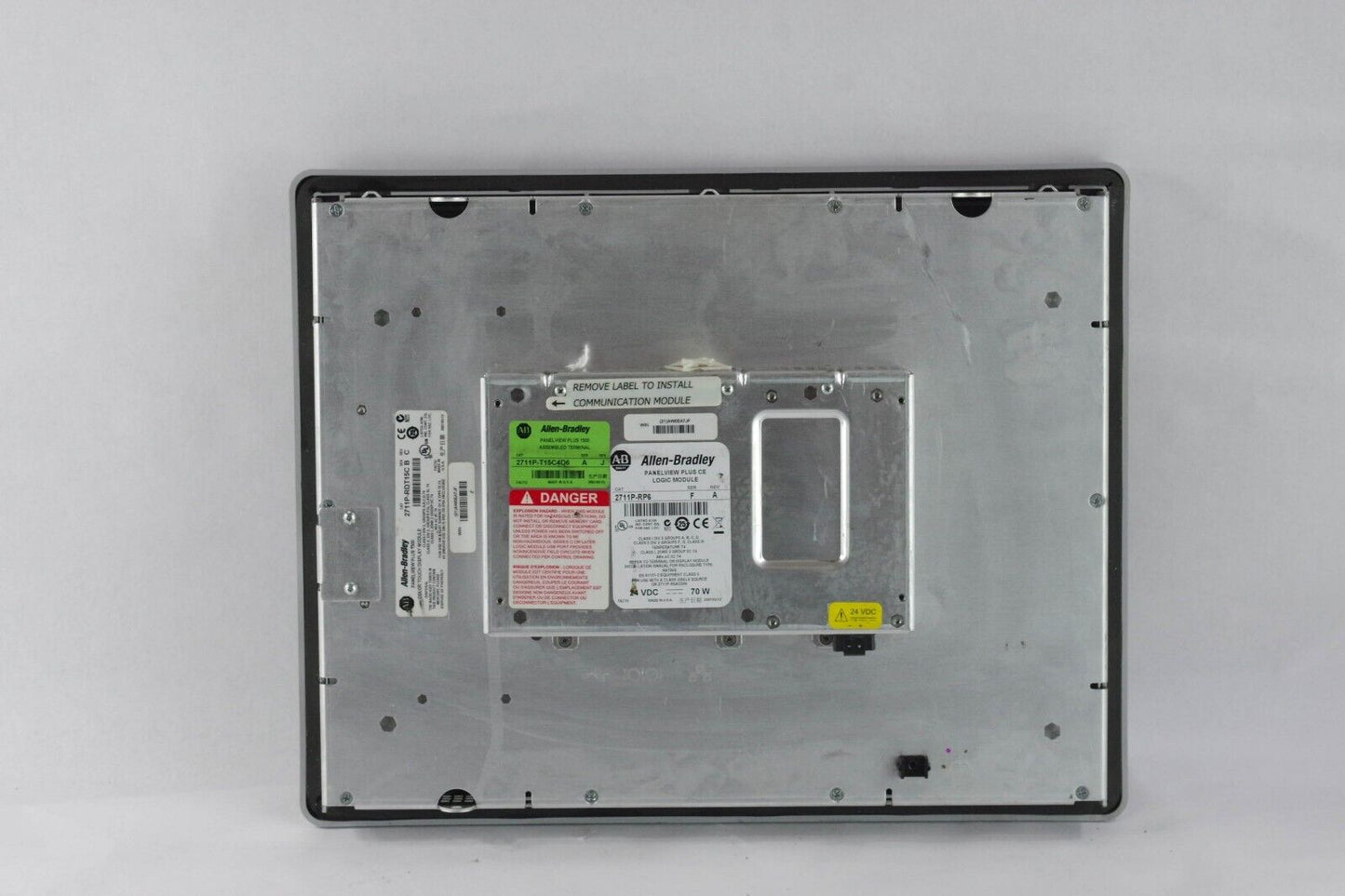 ALLEN BRADLEY 2711P-T15C4D6 SER A PANELVIEW PLUS 1500 + 2711P-RP6 /F RDT15C