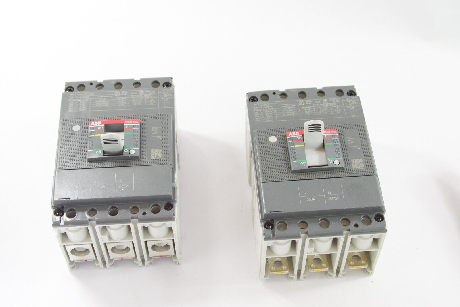 ABB Sace Tmax XT4N 250 Main Breaker 3 Pole 480-600V – NJT Automation