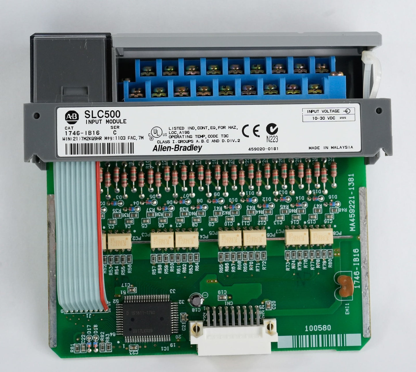 Allen Bradley 1746-IB16 Series C SLC 500 Input Module 1746IB16