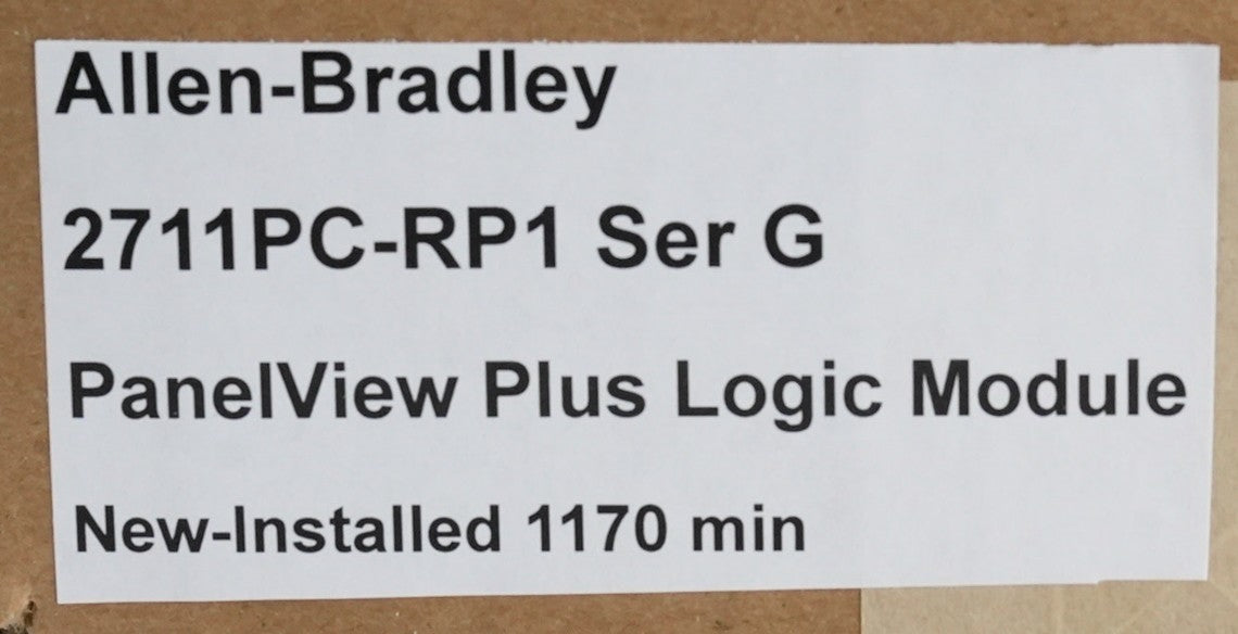 Allen Bradley 2711PC-RP1 /G Panelview Plus Logic Module - 2711PCRP1 Installed