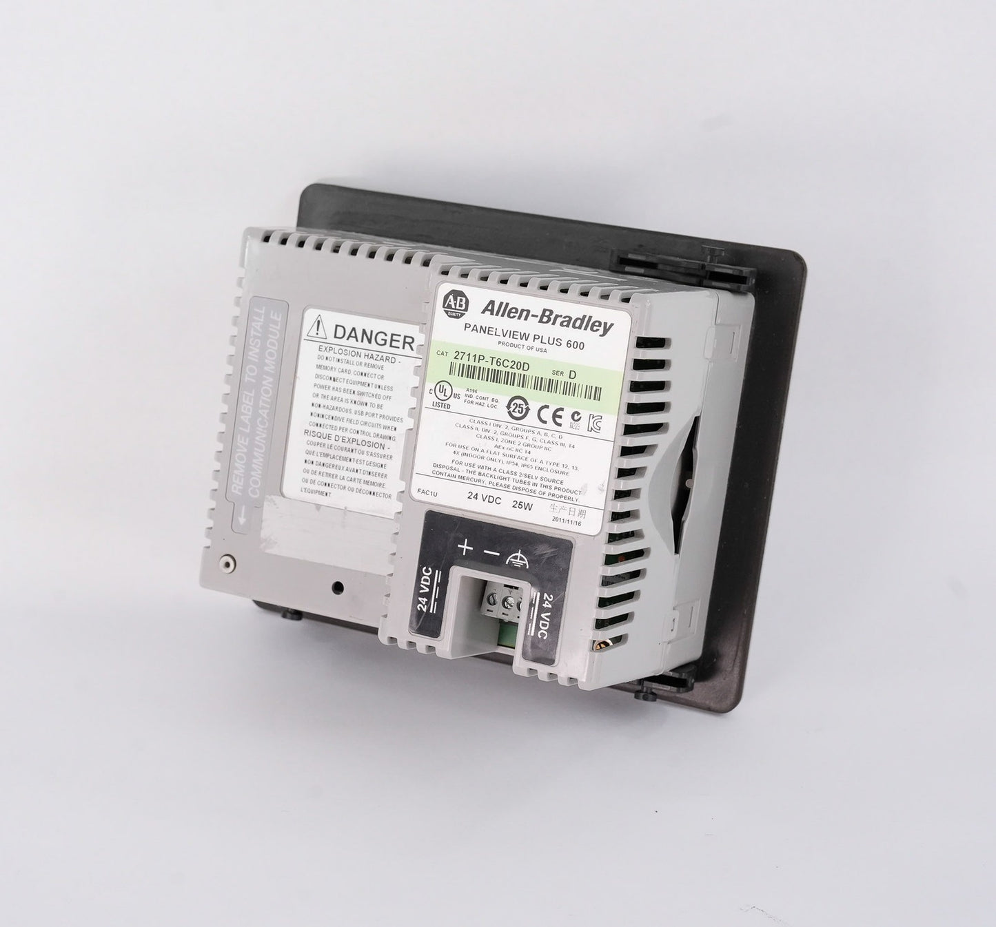 Allen Bradley 2711P-T6C20D /D PanelView Plus 600 HMI Display 2711PT6C20D