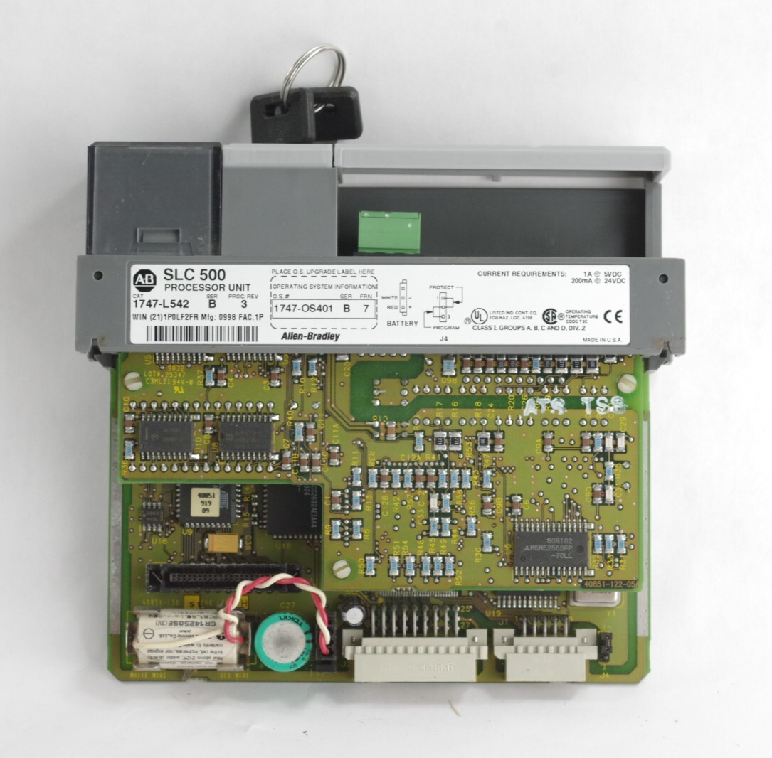 Allen Bradley 1747-L542 /B SLC 500 Processor Control Module OS401/B FRN 7 w/ Key