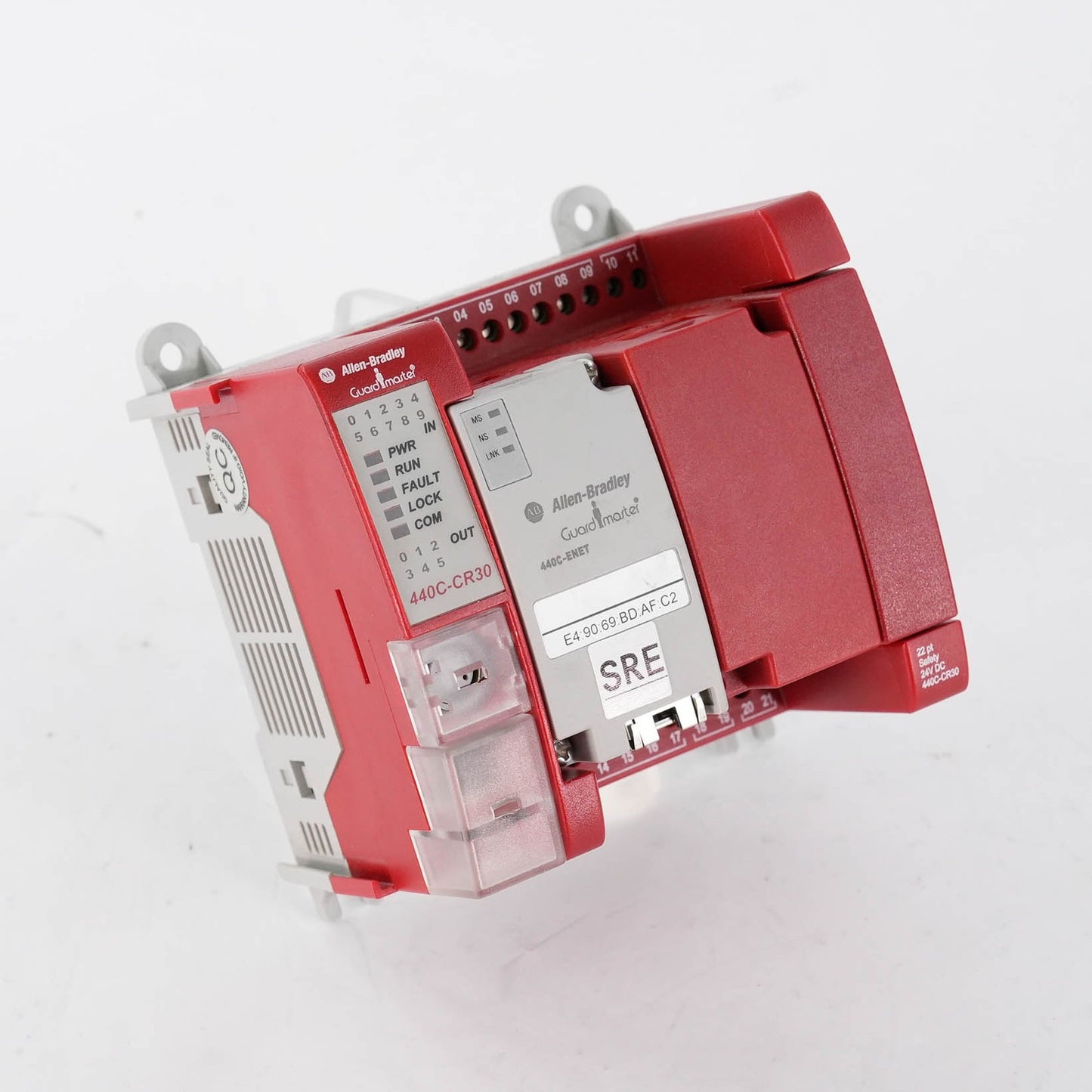 Allen Bradley 440C-CR30-22BBB Ser A Guardmaster Safety Relay + 440C-ENET