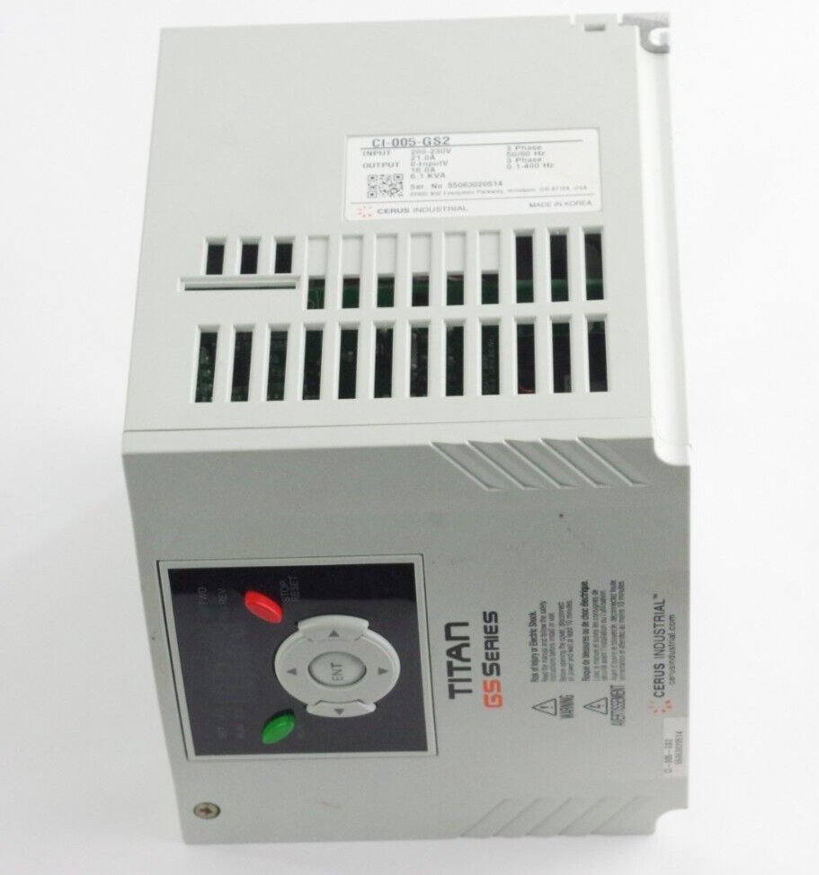 Cerus Industrial CI-005-GS2 / CI005GS2 Franklin Electric 3 Phase Drive Titan GS
