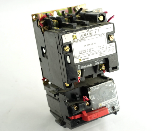 Square D 8536SC93H308S /A Size 1 120V Coil Magnetic Motor Starter