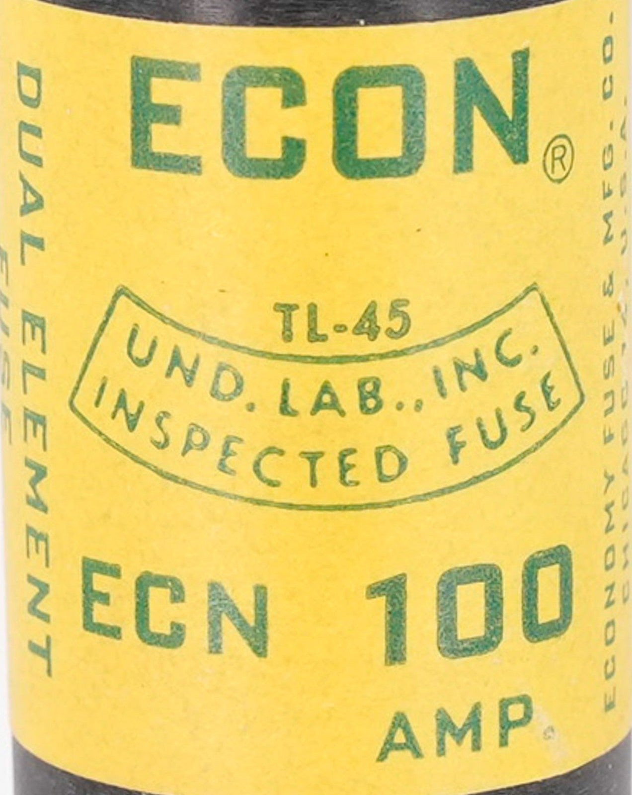 ECON ECN 100 Dual Element Fuse 100A - Open Box