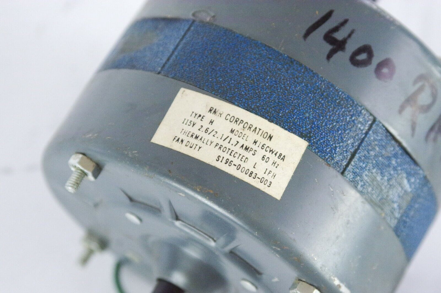 H16CW48A S196-JR083-003 RMR Type H Motor 115V 2.6/2.1/1.7A S196-00083-003