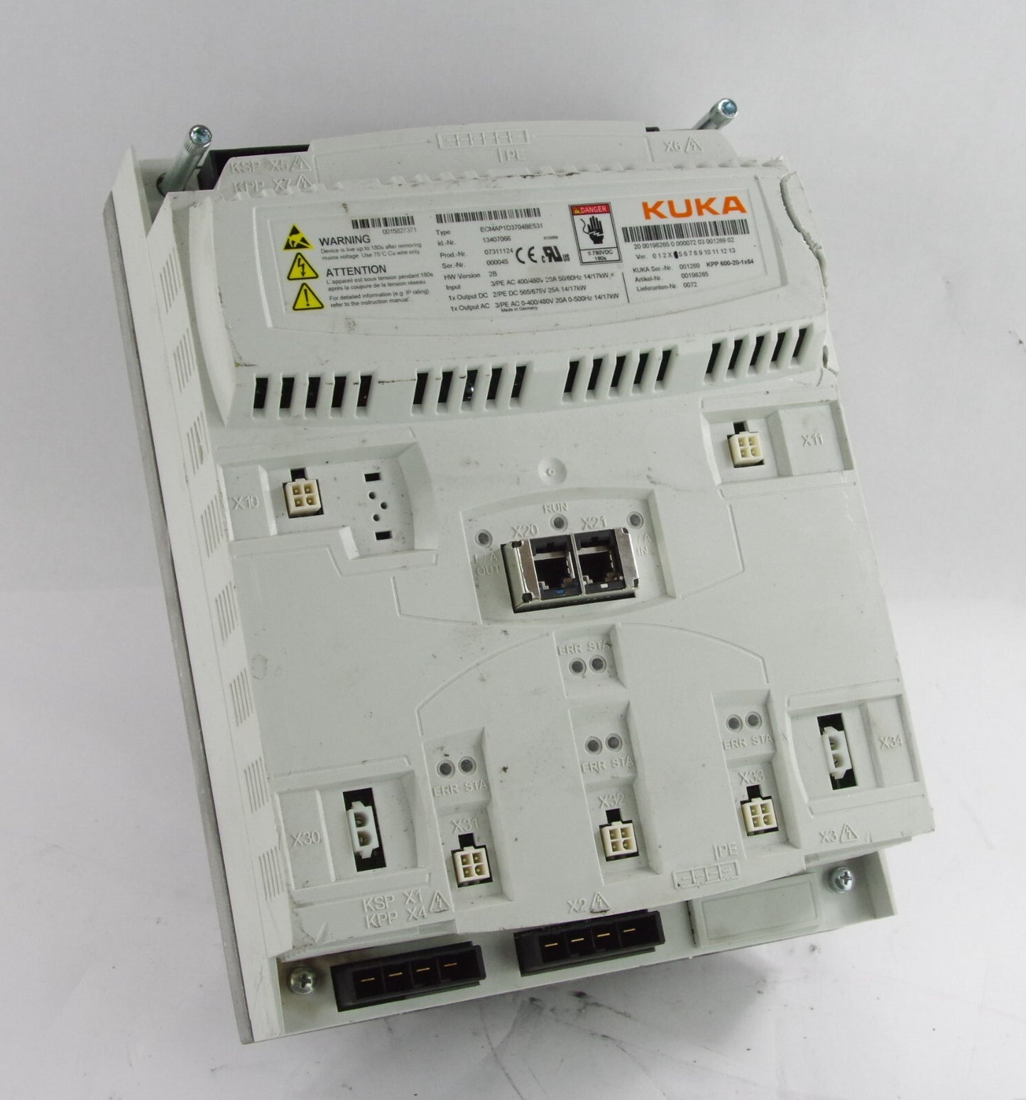 KUKA KPP 600-20-1x64 ECMAP1D3704BE531 13496158 07435978 Servo - Parts / Repair