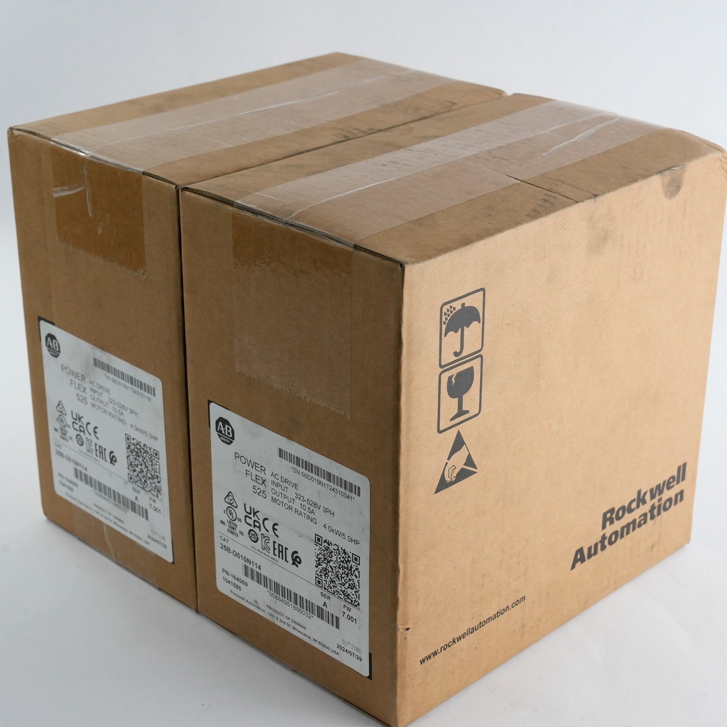 Allen Bradley 25B-D010N114 /A PowerFlex 525 4kW 5Hp Drive - 2024 Sealed Surplus