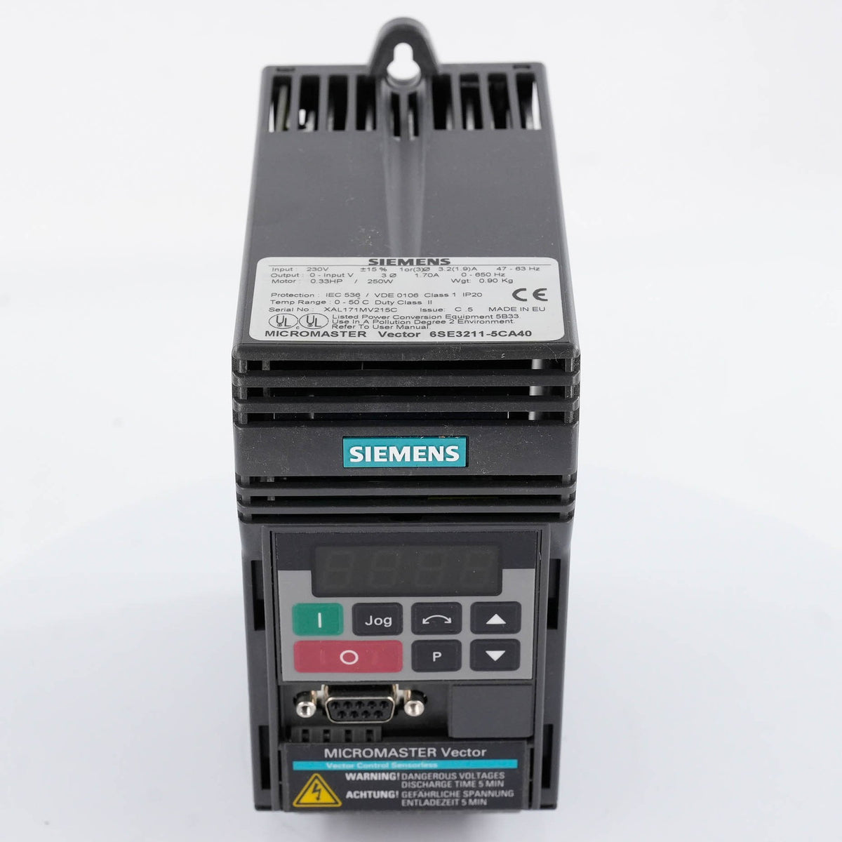 Siemens 6SE3211-5CA40 Micromaster Vector AC Drive 0.12kW 230V 6SE32115CA40