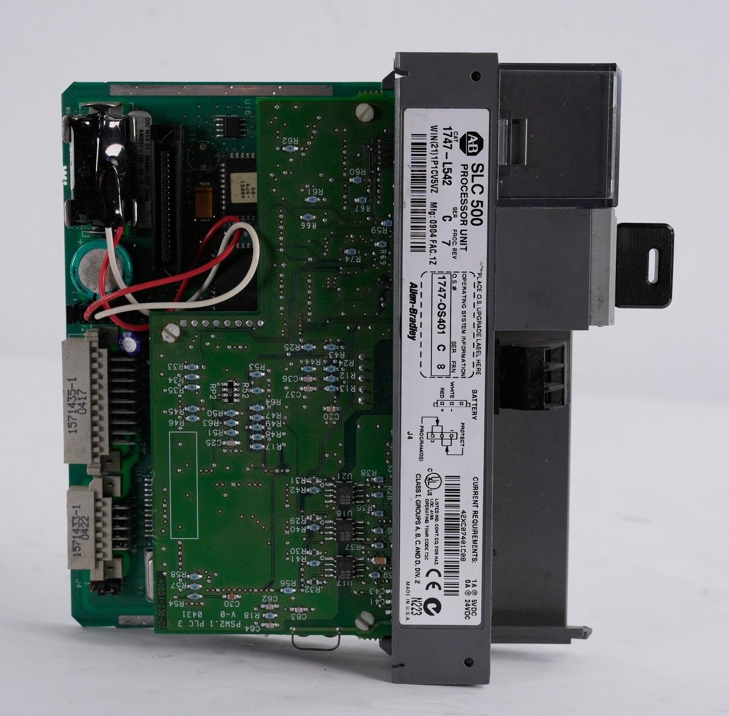 Allen Bradley 1747-L542 /C SLC 500 5/04 CPU Processor 1747L542 - No Door