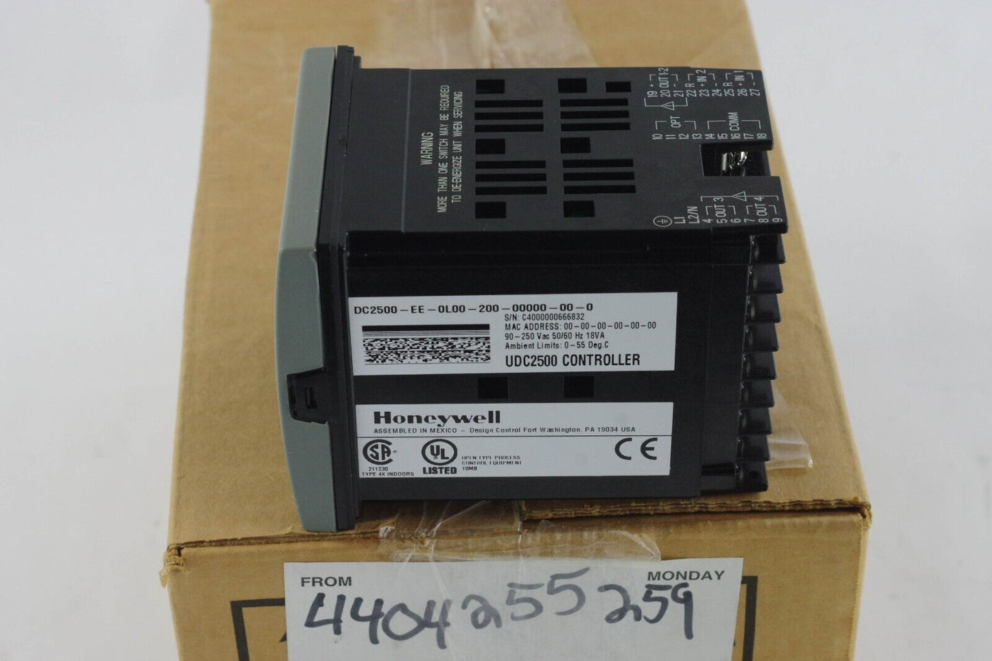 Honeywell DC2500-EE-0L00-200-00000-00-0 UDC2500 Universal Digital Controller