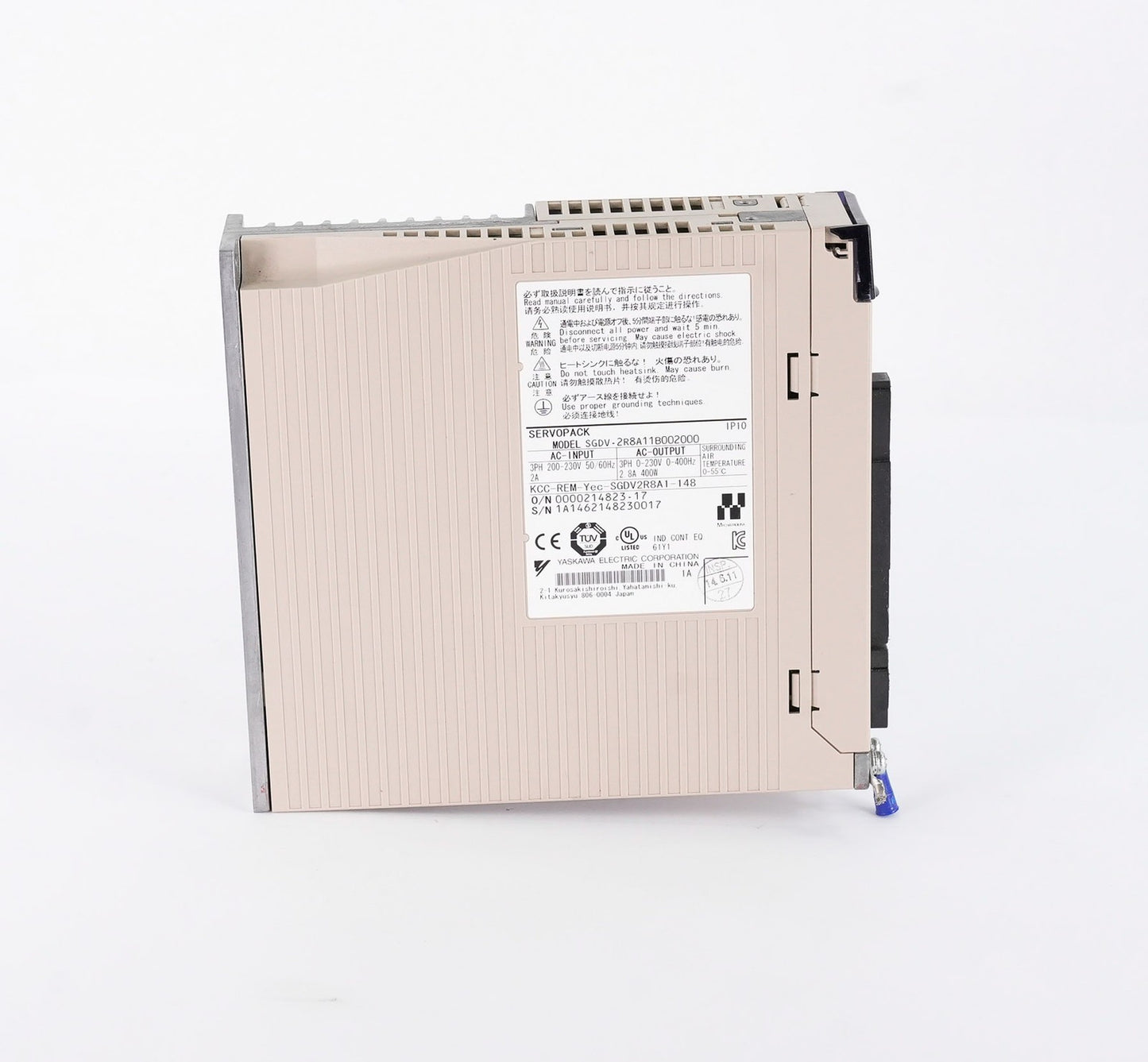 Yaskawa SGDV-2R8A11B002000 Servopack Servo Drive 3-Phase 230V 2.8A 400W