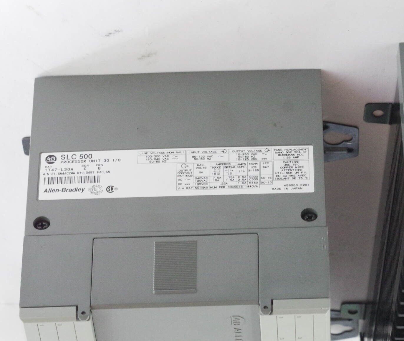 Allen Bradley 1747-L30A Ser C SLC 500 Processor