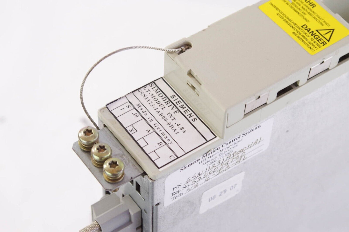 Siemens 6SN1123-1AB00-0HA1 / 6SN11231AB000HA1 Simodrive - For Parts or Repair