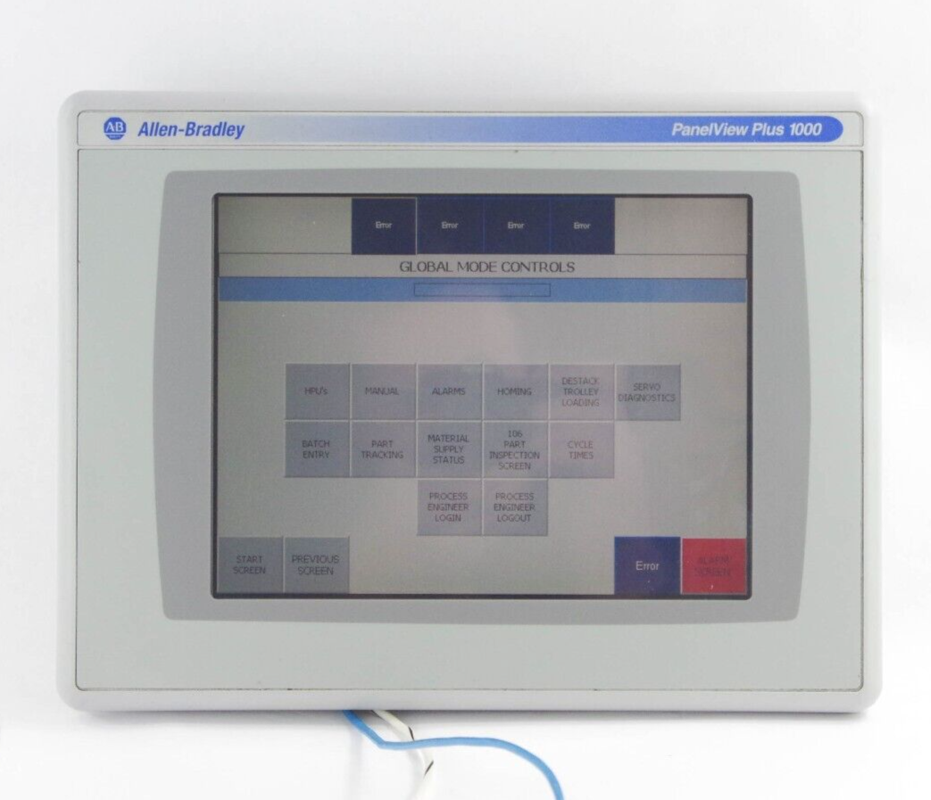 Allen Bradley 2711P-T10C4D1 / 2711PT10C4D1 Ser A PanelView Plus 1000 Terminal