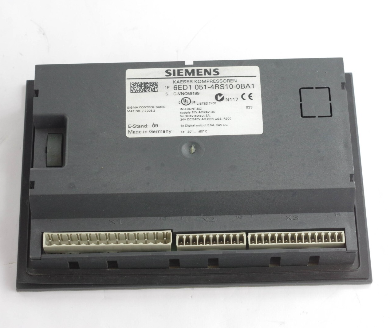 Siemens Kaeser Kompressoren Sigma Control 6ED1 051-4RS10-0BA1 6ED1051-4RS10-0BA