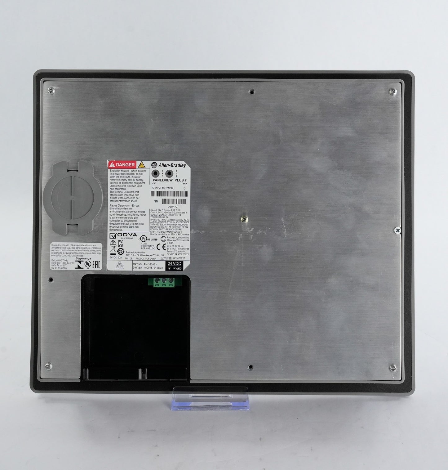 Allen Bradley 2711P-T10C21D8S /B PanelView Plus 7 10.4" Touch/Color Terminal 24V