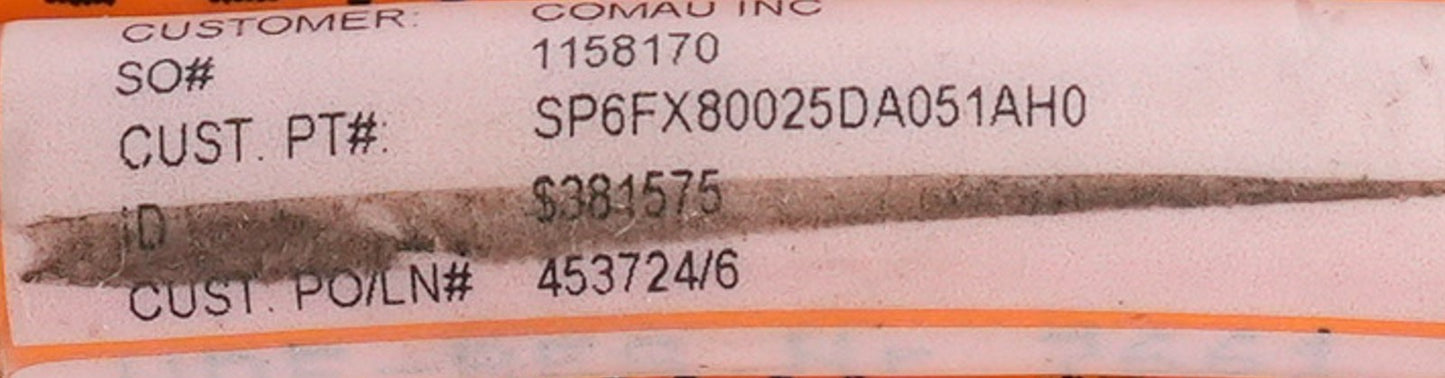 Siemens SP6FX80025DA051AH0 Comau Power Cable