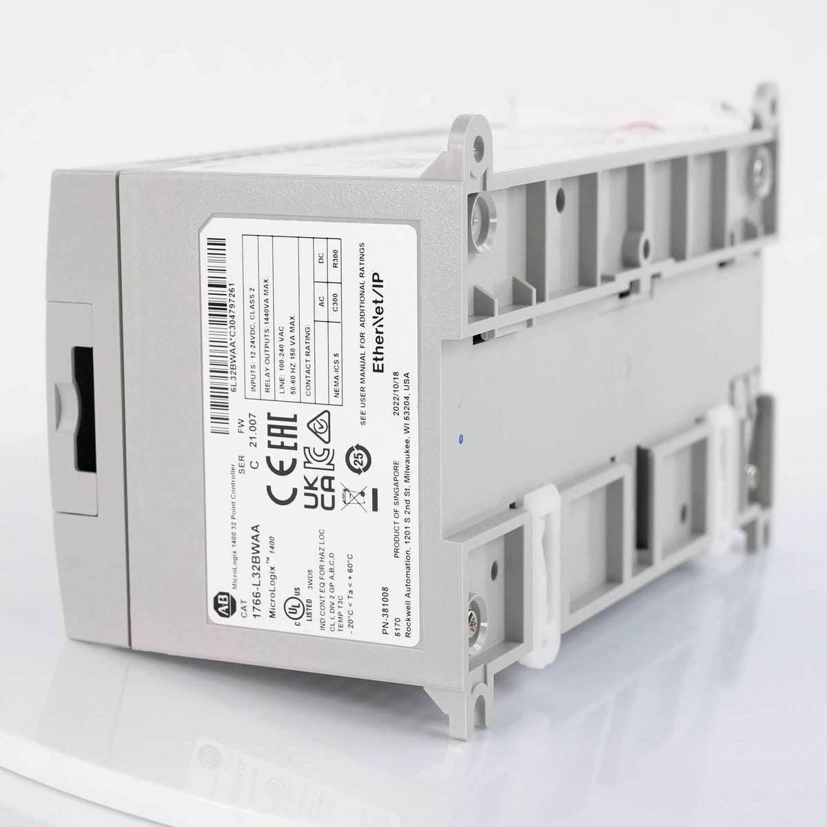 Allen Bradley 1766-L32BWAA MicroLogix 1400 PLC 120/240V AC 1766L32BWAA 32 I/O