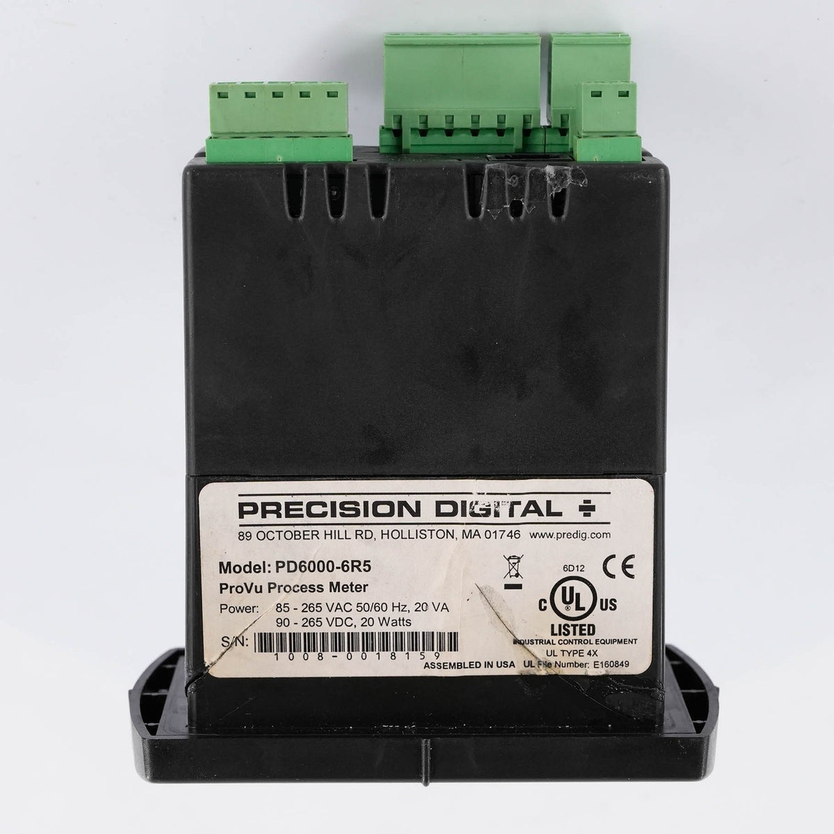 Precision Digital PD6000-SR5 ProVu Dual-Line Process Meter 85-265 VAC PD6000SR5