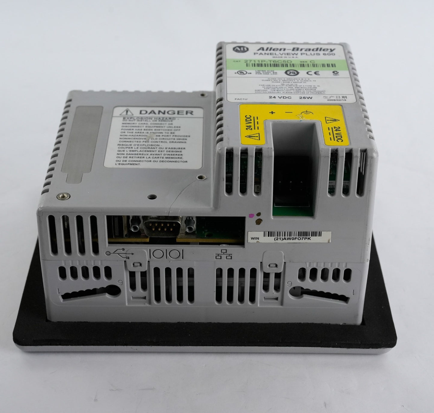 Allen Bradley 2711P-T6C5D /C PanelView Plus 600 Display Terminal 2711PT6C5D